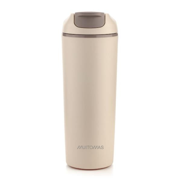 Muitomas borraccia termica Never Fall Down 450 ml bianca - foto 1
