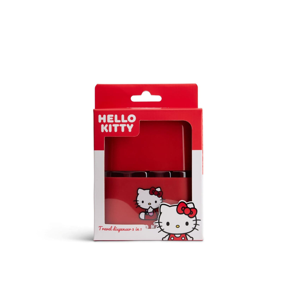 Hello Kitty dispenser da viaggio 3 in 1 rosso - foto 2